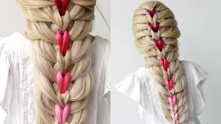 😱 New SCISSOR  BRAID  | EASY hairstyle for wedding and party | party hairstyle