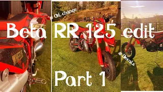 Beta RR 125 edit part 1! New bike and decals!