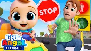 Stop la voiture, Bébé Louis 🔴 Rouge ou Vert 🟢 Comptines Little Angel Français