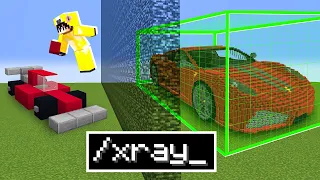 Minecraft'ta Kardeşimi X-RAY MODU İLE Yapı Kapışmasında Trolledim!!