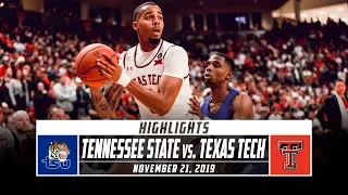 Tennessee State vs. No. 12 Texas Tech Basketball Highlights (2019-20) | Stadium