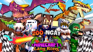 200 DAYS TO BECOME DRAGON MASTER IN MINECRAFT DRAGON VILLAGE - DRAGON RACING CHAMPIONSHIP!