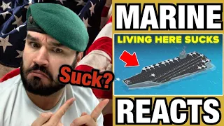 British Marine Reacts To Why Living On An Aircraft Carrier Sucks