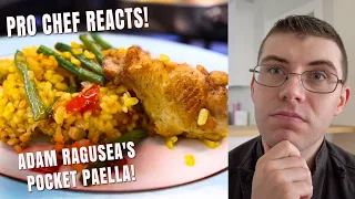 Pro Chef Reacts.. To Adam Ragusea's SPANISH Paella