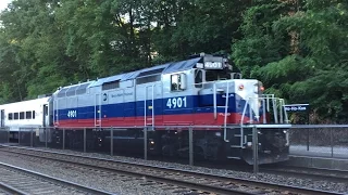 NJ Transit & Metro-North HD 60fps: Evening Rush Hour Diesel Railfanning Action @ Ho-Ho-Kus (8/8/16)