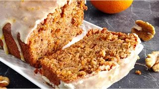 Carrot Loaf Cake Recipe | Moist Orange Glazed Carrot Bread