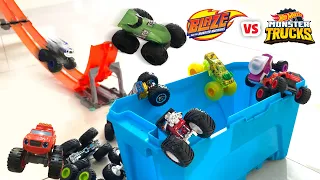 Hot Wheels Monster Trucks VS Blaze and the Monster Machines