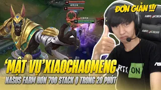 XIAOCHAOMENG VÀ GIÁO ÁN NASUS FARM HƠN 700 STACK Q TRONG 20 PHÚT KHIẾN TEAM BẠN TRẦM CẢM ĐẦU HÀNG