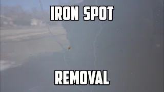 How to safely remove iron rust spots from car paint