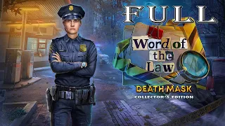 Word of The Law: Death Mask Collector's Edition FULL Game Walkthrough @ElenaBionGames