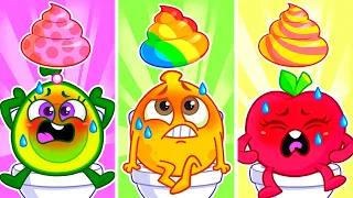 The Poo Poo Song! 🚽💩 Colorful Adventures 🌈 || Best Kids Cartoon by Pit & Penny Stories 🥑💖