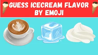 Guess Ice Cream flavor by emoji🍦🍨| Ice Cream challenge