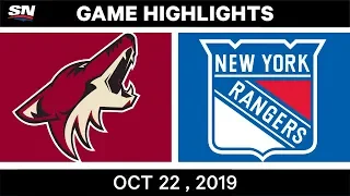 NHL Highlights | Coyotes vs Rangers – Oct 22, 2019