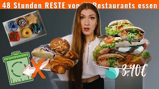 48 Stunden RESTE von Restaurants essen 😱 SO VIEL! (mit TooGoodToGo)