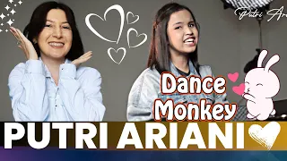 Dance Monkey - Tones and I [lirik] cover by putri ariani | Reaction @putriarianiofficial#putriariani