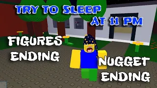 ROBLOX - Try To Sleep At 11 PM - Figures Ending + Nugget Ending