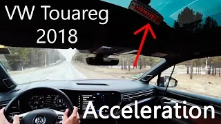 2018 VW Touareg GPS Acceleration 3.0 V6 TDI 286 hp 0-100 km/h 0-60 mph