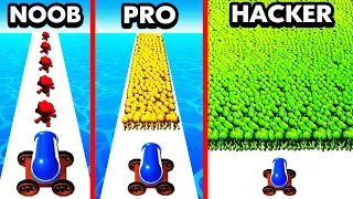 NOOB vs PRO vs HACKER MOB CONTROL