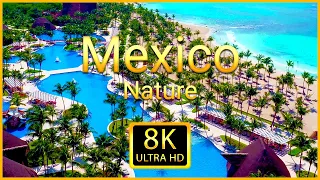 Mexico 8K ULTRA HD - Scenic Drone Relaxation Video With Calming Piano Music