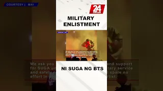 Military enlistment plan ni Suga #shorts | 24 Oras