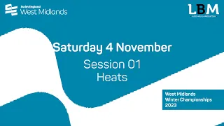 Session 1 - Heats | West Midlands Winter Championships (25m) 2023