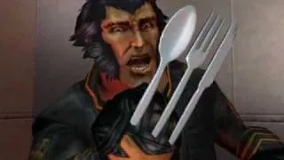 X-Men 2 Wolverine's Revenge - Wolverine's silverware claws XD outtake - Blooper