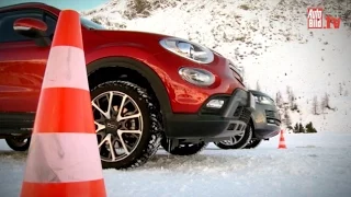 Wintertest Fiat 500X gegen Range Rover (2015)