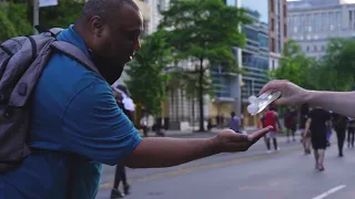 Police brutality protests in DC supporting Black Lives Matter movement after George Floyd's death