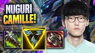 NUGURI TRIES CAMILLE WITH NEW BUFFS! - DK Nuguri Plays Camille TOP vs Fiora! | Season 2022