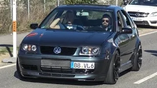 TURBOCHARGED VW BORA R30 w/ 1050hp & 1315nm l Crazy Wheelspins and Huge Turbo Sounds!
