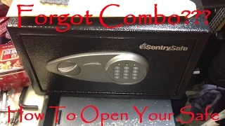 How To: Open A Locked Sentry Safe If You Forgot Combination Code Or Lossed Key Model Is X055