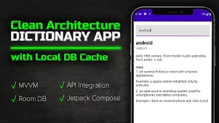 How to Make a Clean Architecture Dictionary App (WITH CACHING!) - Android Studio Tutorial