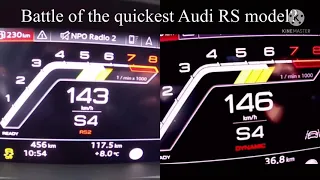 Audi RS6 vs Audi RS7 0-200 kmh