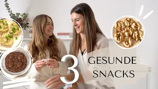 3 SCHNELLE SNACKS / Einfach, Gesund & Lecker ♡ + TIPPS um "richtig" zu snacken!