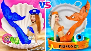 Sereia Rica vs Sereia Falida na Prisão! ! || Escapando da Prisão Submarina por RATATA BOOM