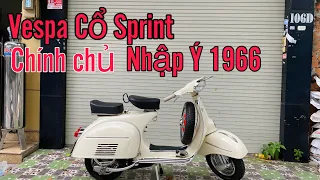 Vespa cổ Sprint Nhập Ý 1966 . Chính chủ sang tên . Xe Đẹp ☎️ 0707.38.68.68 Nghĩa Royal