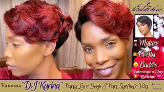 “DJ KARINA” Vanessa Party Lace Wig in Color Santa 🌹♥️ Mature Classy Baddie Valentine’s Day Edition