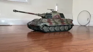 Massive RC Mato King Tiger Tank weighs at 18.8 pounds with Clark TK 80