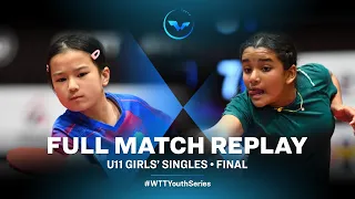 LI Jen-Yueh (TPE) VS KALBHAIRAV Tanishka (IND) | GS U11 F | WTT Youth Contender Bangkok 2023