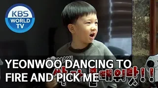 Yeonwoo dancing to FIRE and PICK ME [The Return of Superman/2019.12.29]