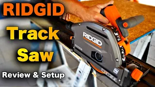 NEW Ridgid Track Saw - REVIEW, SETUP, and UNBOXING #tools