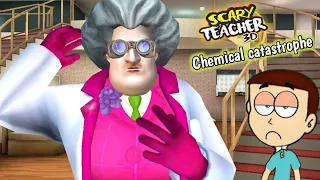 Scary Teacher 3D : Chemical Catastrophe Update | Shiva and Kanzo Gameplay