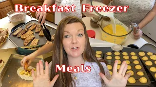 BREAKFAST FREEZER MEALS || Large Family Freezer Meals