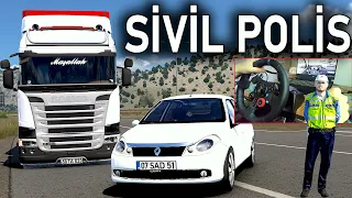 RADAR'DAN KAÇAN JETÇİ KOVALADIM ! POLİS OLDUM ETS 2 MP MOD