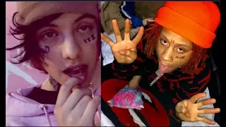 Trippie Redd REACTS TO Lil Xan Getting Banned From Rap For Disrespecting 2pac!