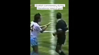 Scottish commentary during Maradona’s hand of God, Argentina vs England