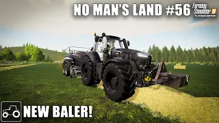 Buying A New Baler & Baling Hay, No Man's Land #56 Farming Simulator 19 Timelapse