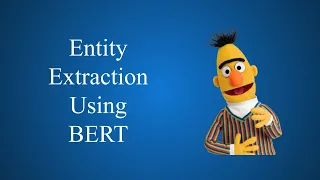 Building an entity extraction model using BERT