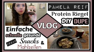 PAMELA REIF Naturally Pam Protein Riegel DUPE TEST ● Gesunde Ernährung - Was ich vegan esse | VLOG