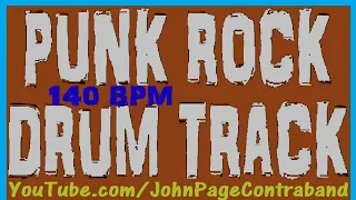Punk Rock Drum Track 140 bpm FREE Beat for Guitar and Bass Backing